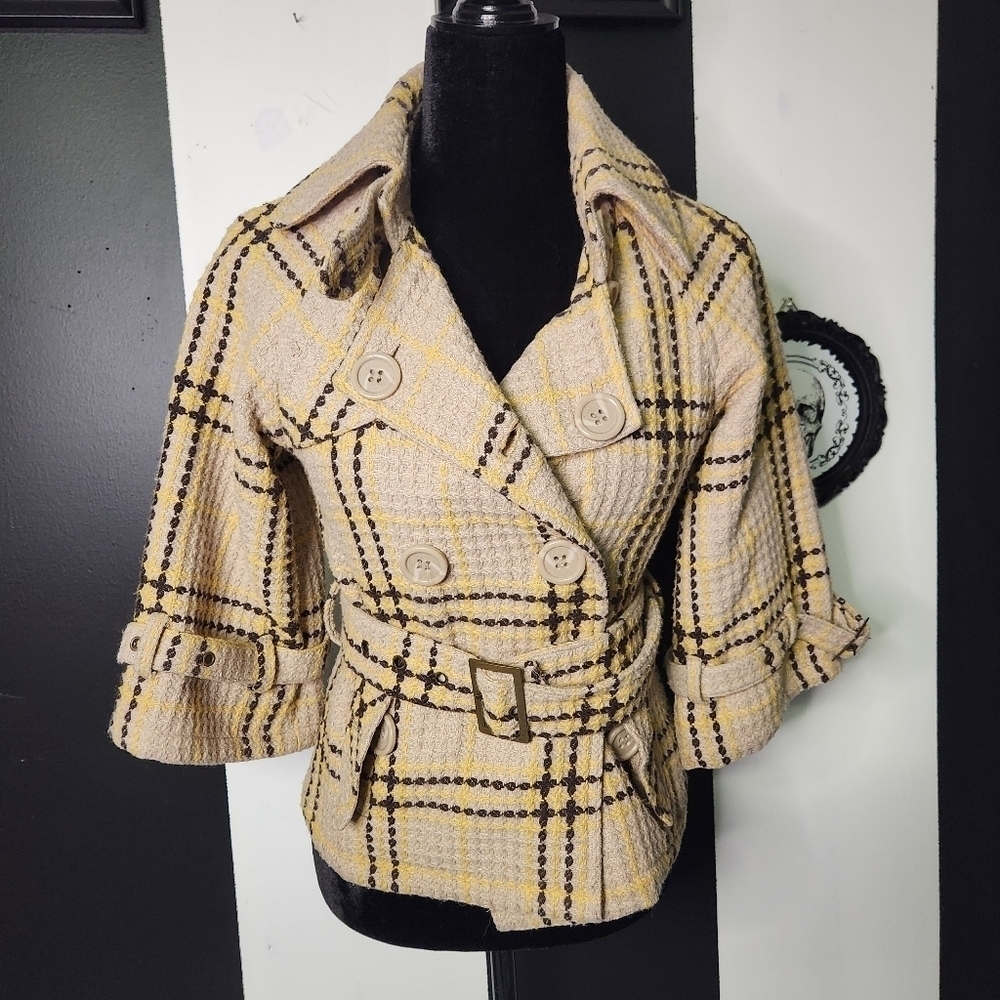 Vintage waffle knit jacket ptp 17